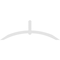 Ekena Millwork Archdale Architectural Grade PVC Gable Bracket, 84"W x 28"H x 2"D x 4"F, 8/12 Pitch GBP084X28X0204ARC00 - alternate 5